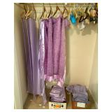 Beautiful Lavender Lacy Table Covers, 130 Lavender Cloth Napkins (sold in packs of 10), Lavender Tab