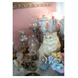 Oil Lamps & Cat