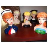 Barbie Head Vases