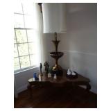 Corner Coffee Table & Lamp