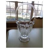 Heisey Crystal Basket/Vase