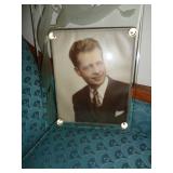 Old Glass Framed Picture