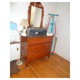 Maple Dresser & Mirror