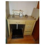 Singer Sewing Machine & Cabinet