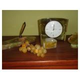 Alabaster Clock & Nick Nacks