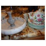 Marble Bowl, English Tea Set
