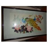 Framed Oriental Shell Art