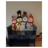 Snowmen Bench