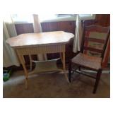 Wicker Table & Chair