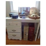 Desk, Suitcases, Hair Dryer