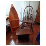Boat NN Shelf, Rocker, Stool