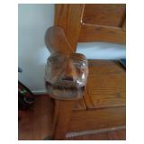 Carved Arm of Hall Tree