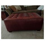 Leather Ottoman