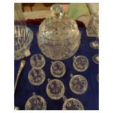 CRYSTAL PUNCH BOWL SET