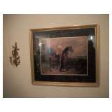Officer & horse print