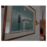 Framed Wood Block Print