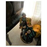 Colonial Man & Woman Figurine