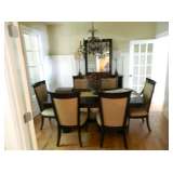 Dark Mahogany Dining Table and 6 chairs