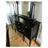 Dresser used as Buffet & mirror