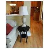 Second side table with lamp