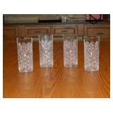 four waterford glasses
