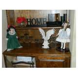 two collector dolls and signed eagle