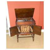 another view of phonograph, and records