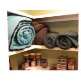 Lg. and sm. sleeping bags