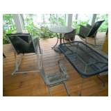 two rockers and table