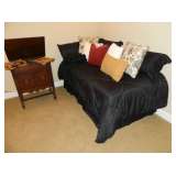 another view of twin mattresses & phonograph
