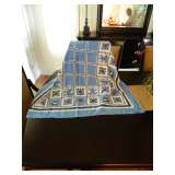 Vintage Blue Delph Table Cloth