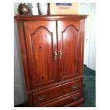 Entertainment Center With Two Drawers