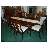 Mahogany Table With Eight Chairs