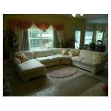 Four Piece White Sectional Sofa