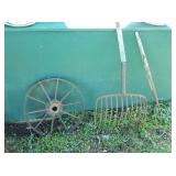 21 Antique Tools, Yard Art