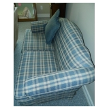 Blue/White Love Seat