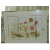 Fall leaves make a nice impression in this print