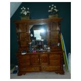 Bassett dresser matches bed, night stand and gentleman