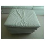 ottoman that matches white leather sofa