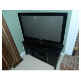 another view of 46 inch TV, plus there is a DVD player and Sound system