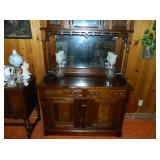 Eastlake Sideboard With Beautiful Glass