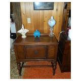 Antique Server With Beautiful Glass, This Could Be Yours!