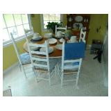 Kitchen Round Table & Six Chairs