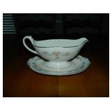 Homer Laughlin Gravy Bowl & Tray, 50