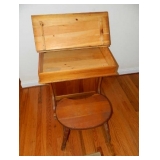 Pine desk Open