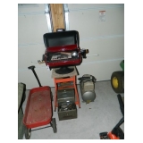 Vintage Wagon, Grill & Air Compresser