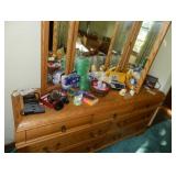 mid-century style dresser and smalls
