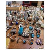 ATTENTION JEWELRY LOVERS! LOADED LOWELL ESTATE SALE JULY 25TH ANTIQUES, JEWELRY NAVAJO SILVER ART!!!