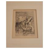 ART & MID-CENTURY LOVERS NEWTON ESTATE SALE FRI JULY 18TH ANTIQUES ART RENOIR ETCHING MID CENTURY!!
