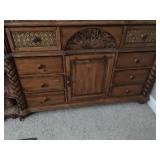 king set dresser with mirror